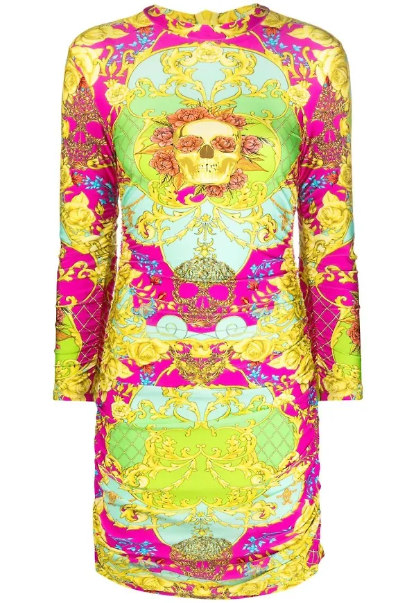 Philipp Plein New Baroque miniklänning - Grön