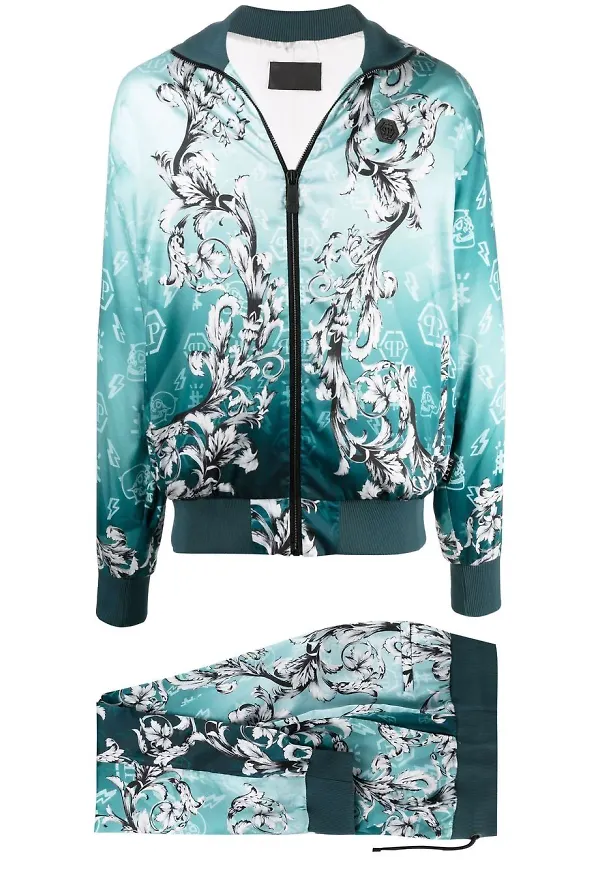 Philipp Plein New Baroque mjukisoverall - Grön