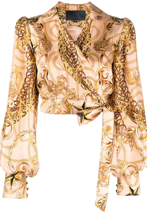 Philipp Plein New Baroque omlottblus - Neutral