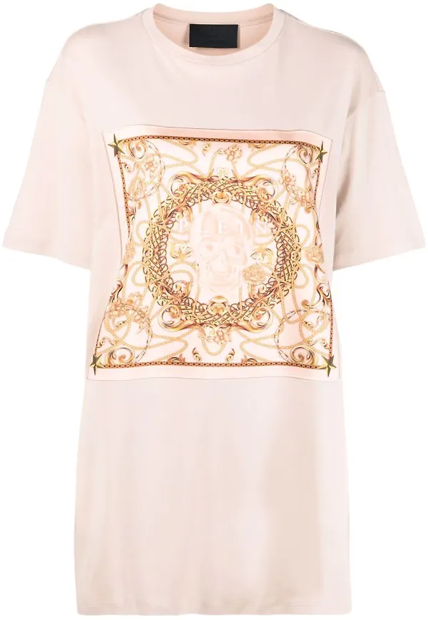 Philipp Plein New Baroque t-shirtklänning - Neutral