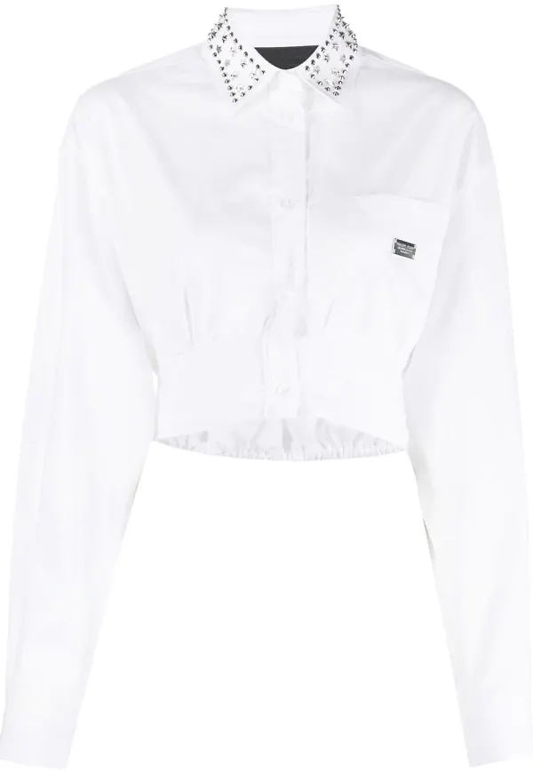 Philipp Plein nitprydd t-shirt - Vit