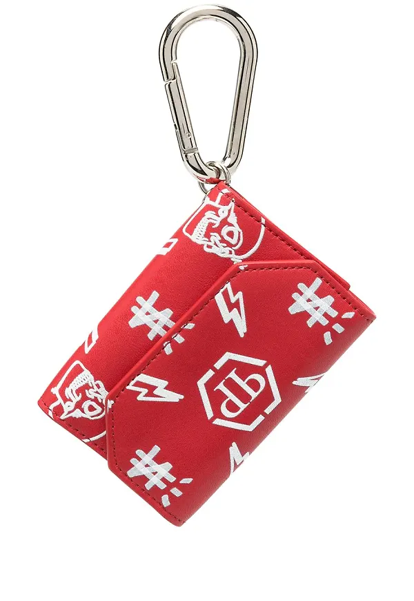 Philipp Plein nyckelfodral med monogram - Röd
