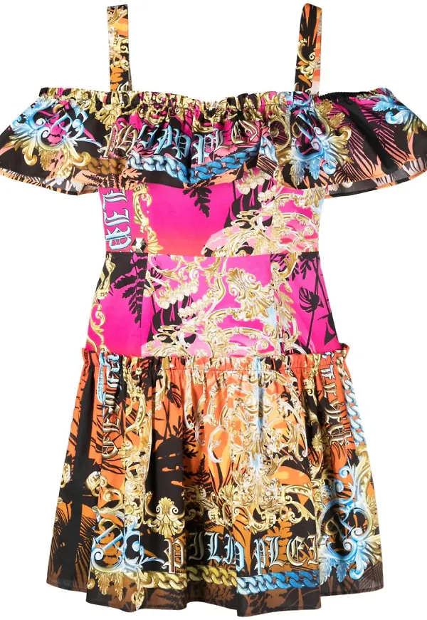 Philipp Plein Palms miniklänning - Rosa
