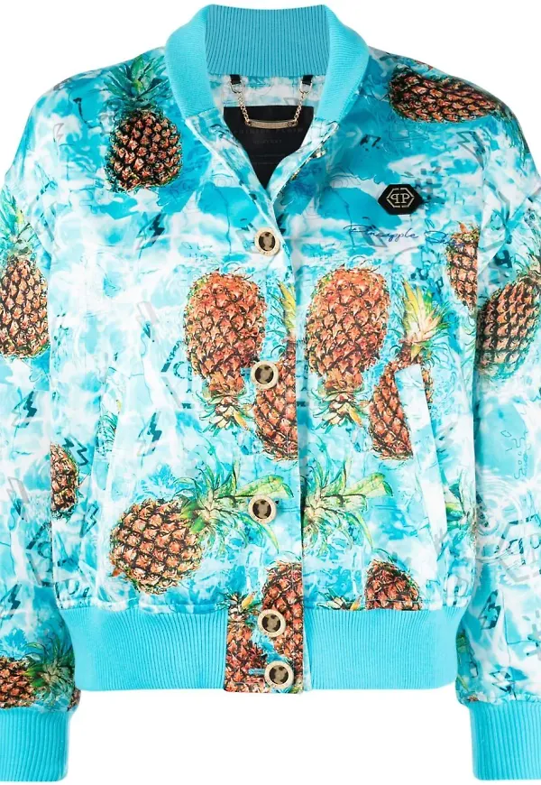 Philipp Plein Pineapple Skies bomberjacka - Blå