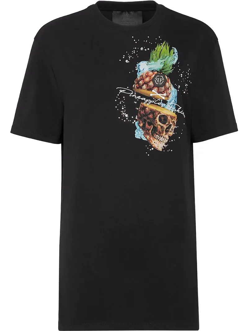 Philipp Plein Pineapple Skies t-shirt - Svart