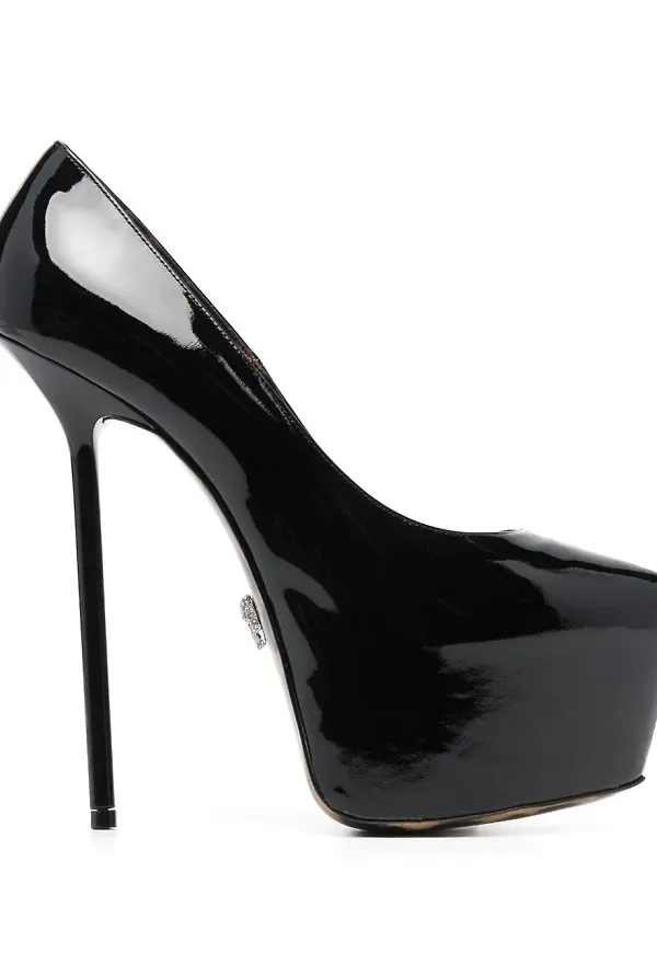 Philipp Plein platåpumps 160 mm - Svart