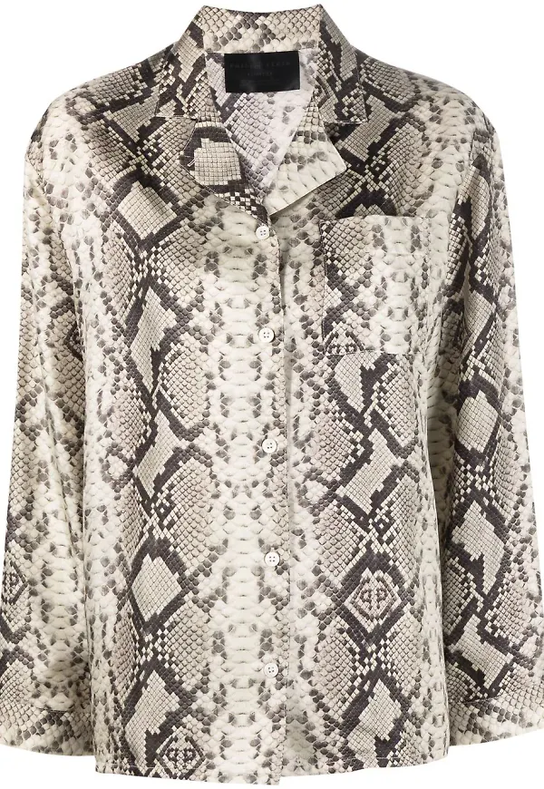 Philipp Plein pytonormsmönstrad pyjamas - Neutral