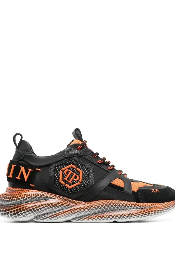 Philipp Plein Runner låga sneakers - Svart