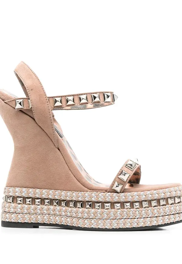 Philipp Plein sandaler med kilklack - Neutral