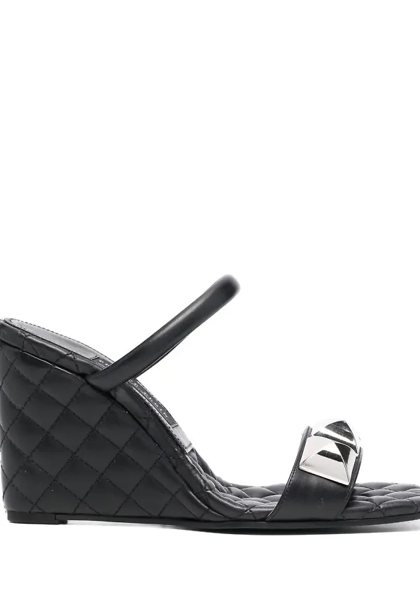 Philipp Plein sandaler med nitar - Svart