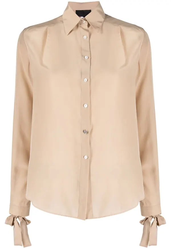 Philipp Plein sidenskjorta - Neutral