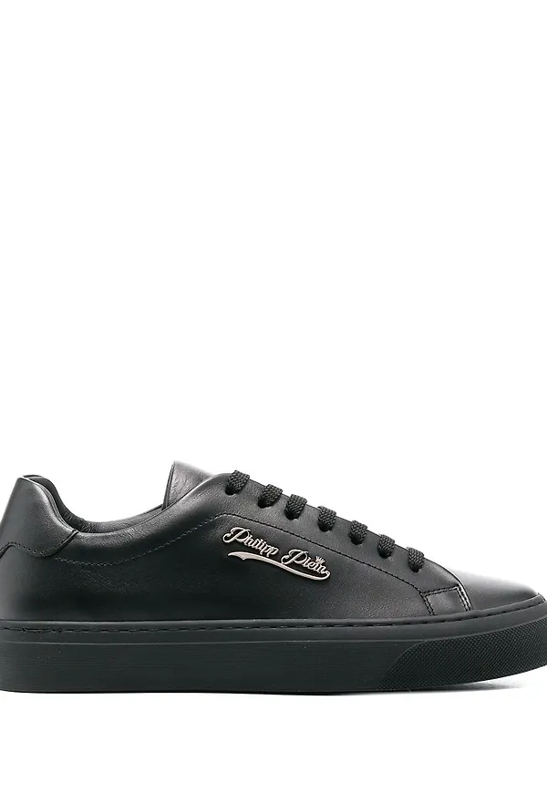 Philipp Plein Signature låga sneakers - Svart
