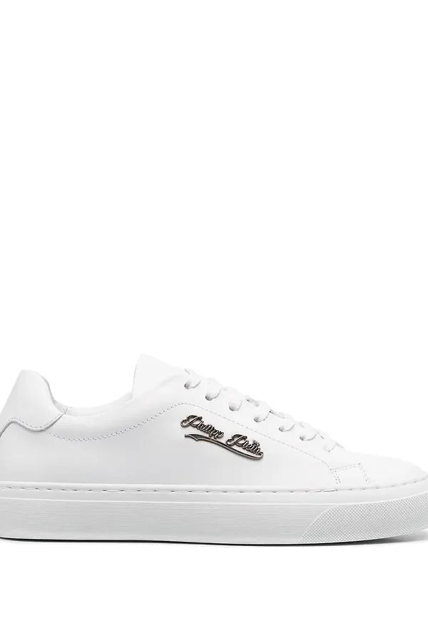 Philipp Plein Signature låga sneakers - Vit