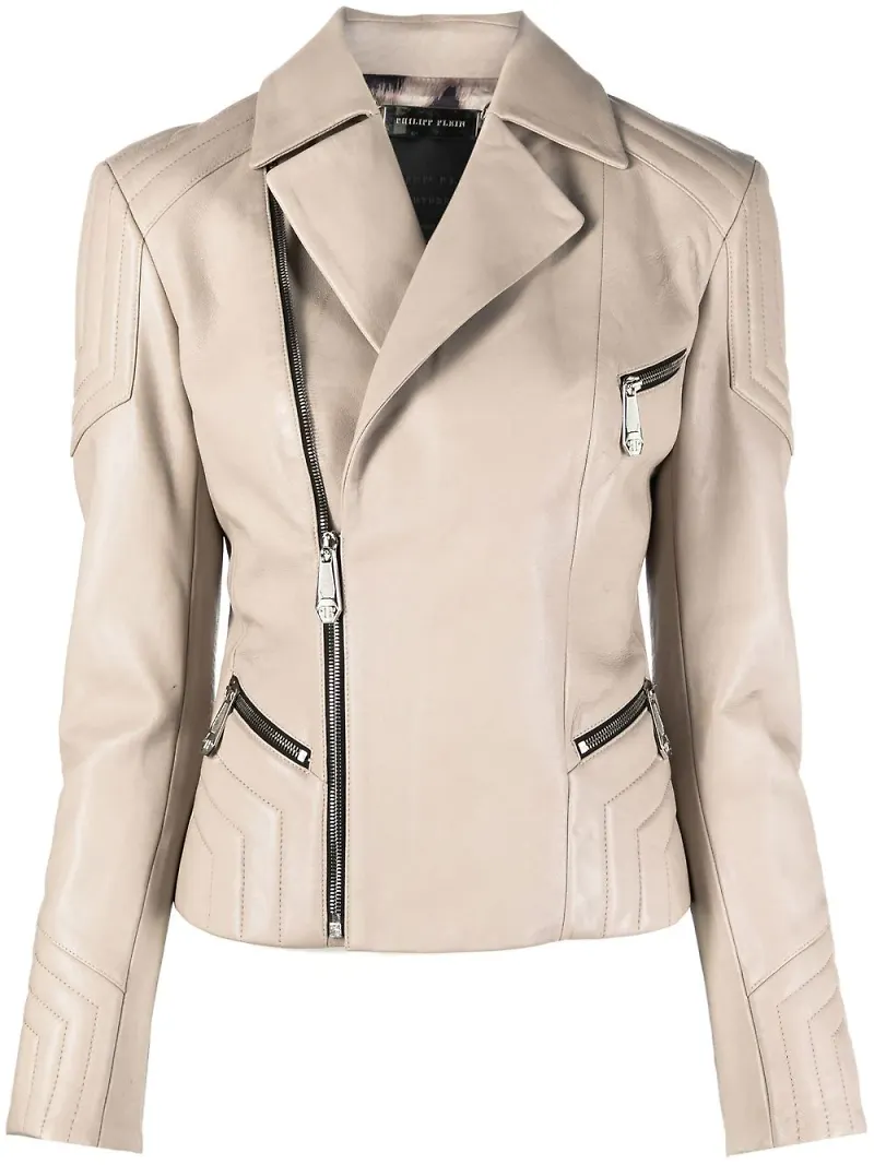 Philipp Plein skinnjacka i bikermodell - Neutral