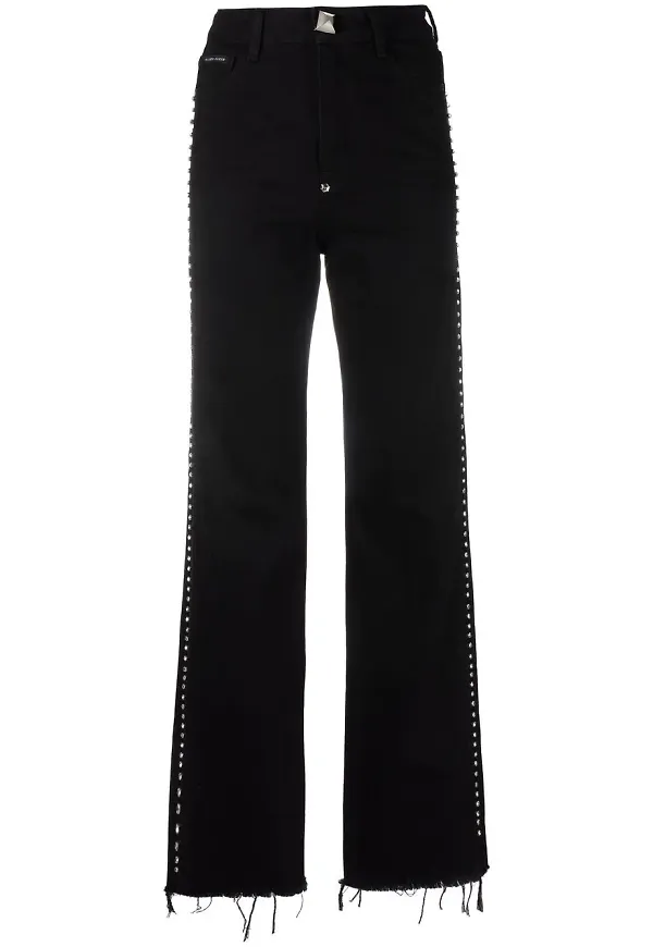 Philipp Plein skinny-jeans med strass - Svart
