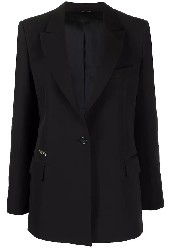 Philipp Plein skräddad blazer - Svart