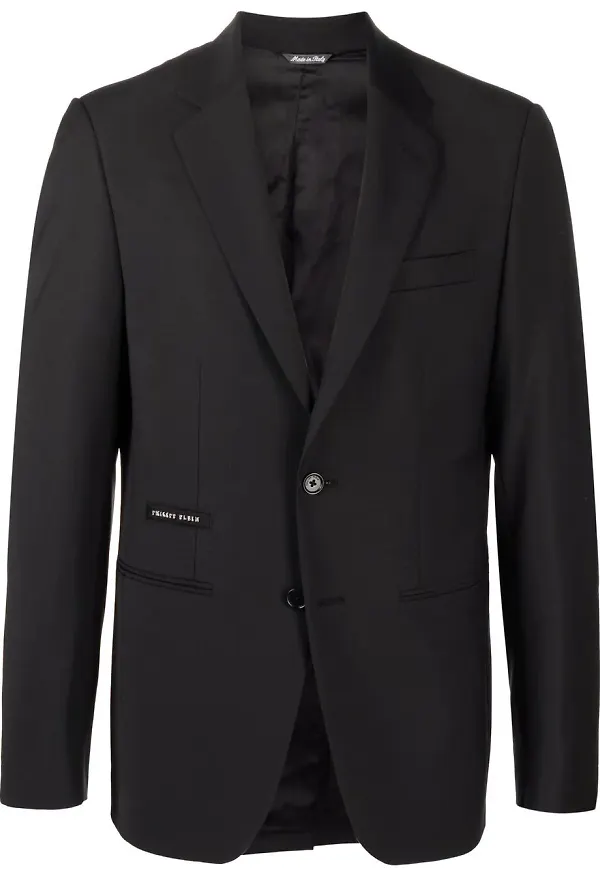 Philipp Plein skräddad blazer - Svart