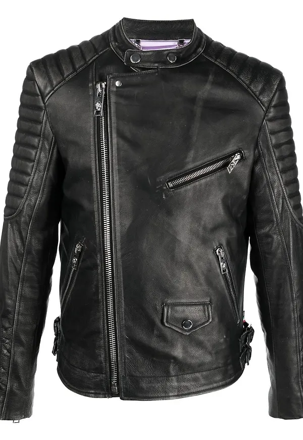Philipp Plein Skull Bones skinnjacka - Svart