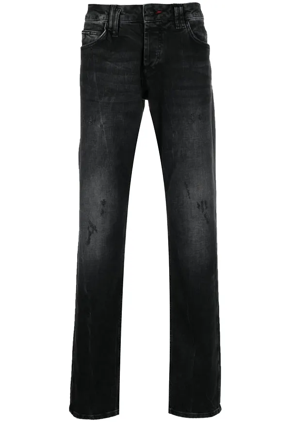 Philipp Plein Skull Supreme straight-jeans - Svart