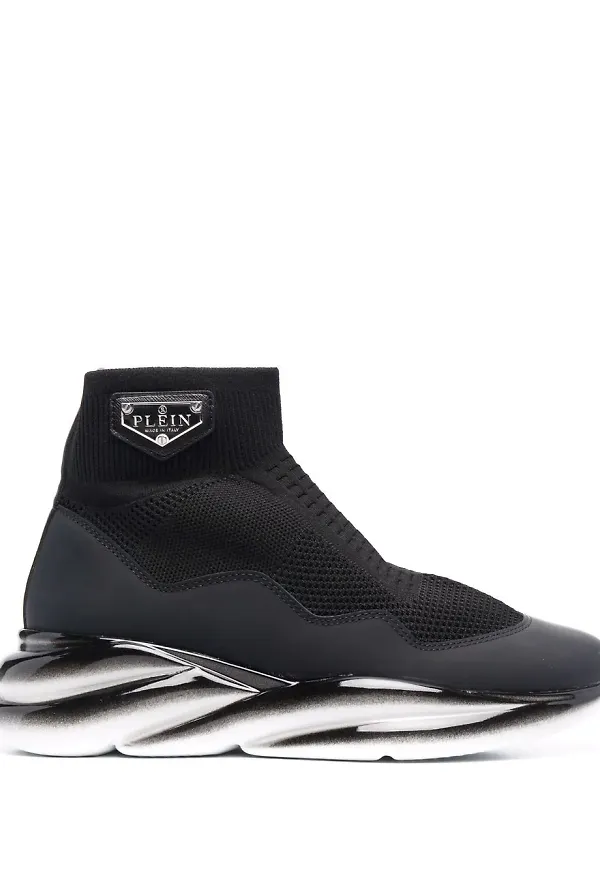 Philipp Plein Skywalker strumpsneakers - Svart