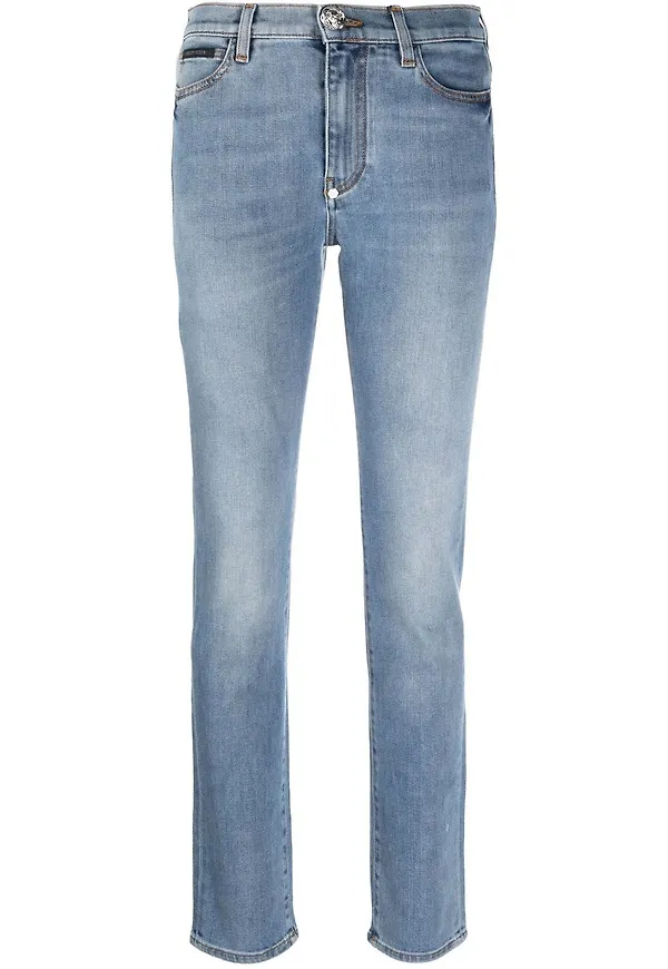 Philipp Plein slim fit-jeans - Blå