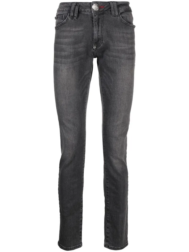 Philipp Plein slim fit-jeans - Grå