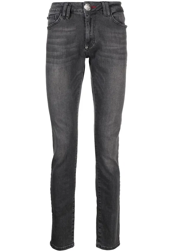 Philipp Plein slim fit-jeans - Grå