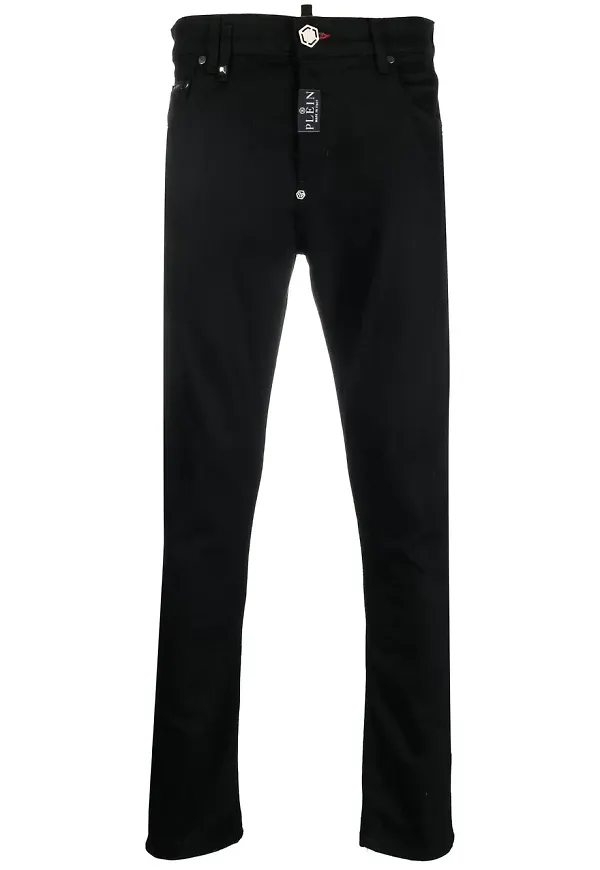 Philipp Plein slim fit-jeans - Svart