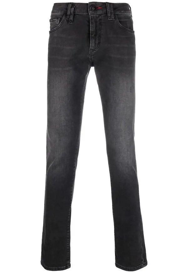 Philipp Plein slim fit-jeans - Svart