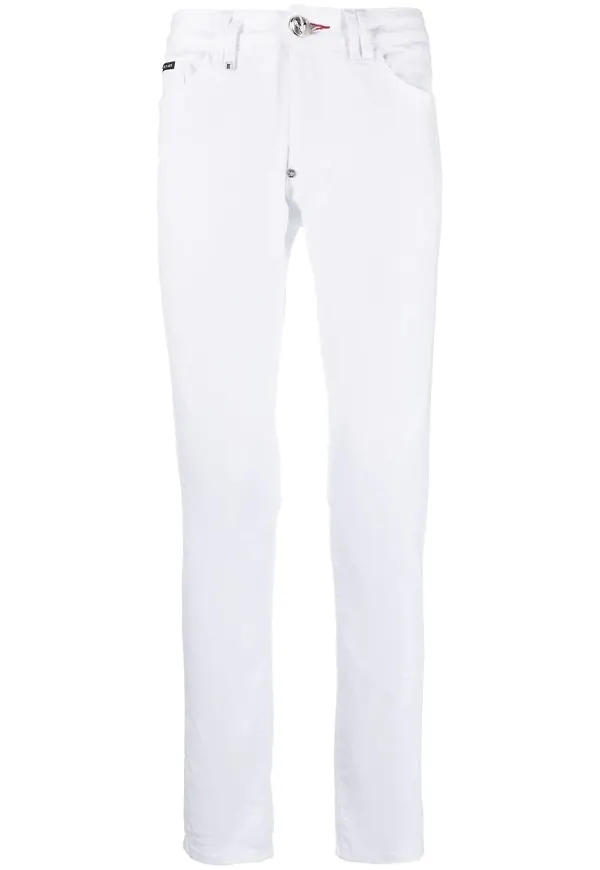 Philipp Plein slim fit-jeans - Vit