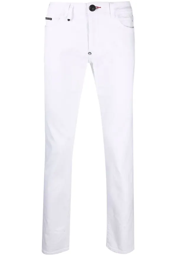 Philipp Plein slim fit-jeans - Vit