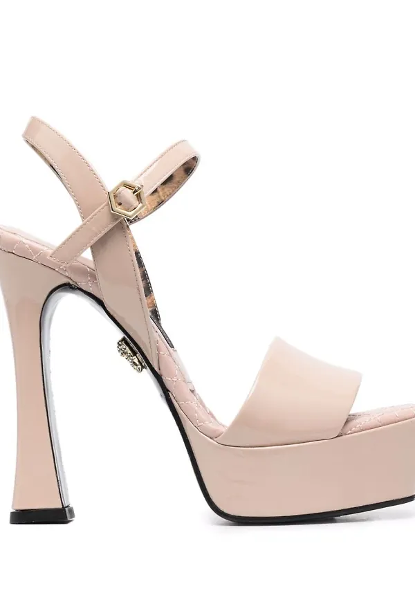 Philipp Plein slingback-sandaler med platåsula - Neutral
