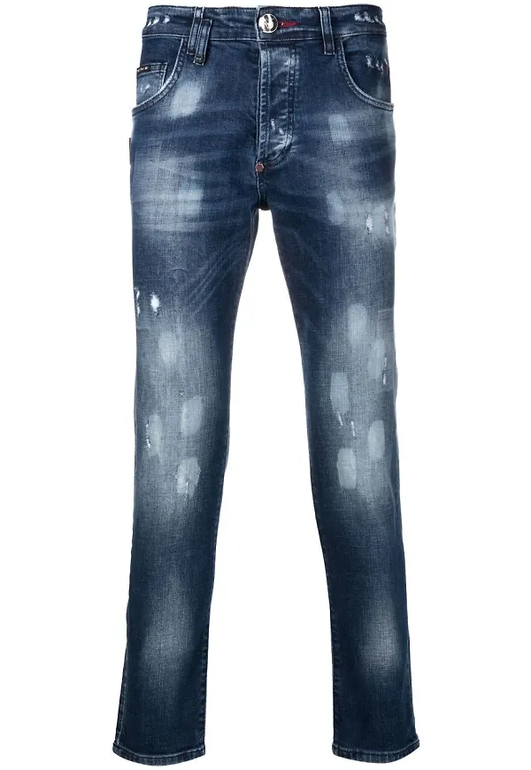 Philipp Plein smala byxor - Blå