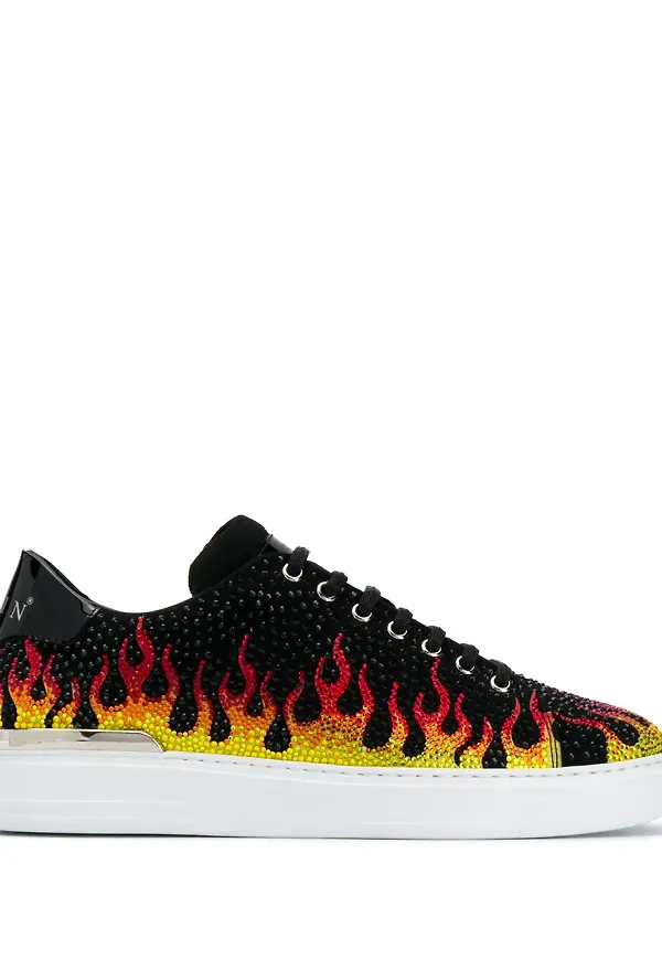 Philipp Plein sneakers med - Svart