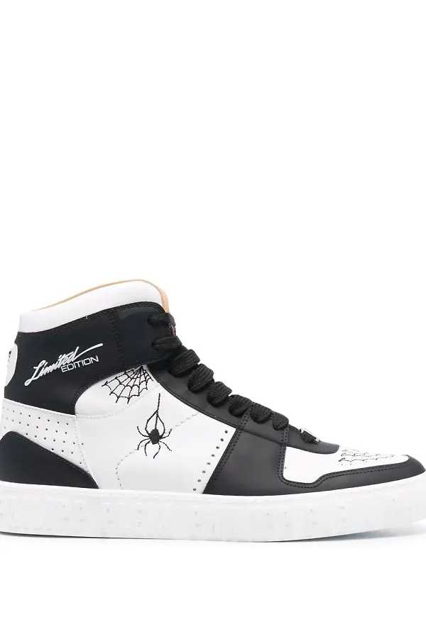 Philipp Plein sneakers med spindeltryck - Vit