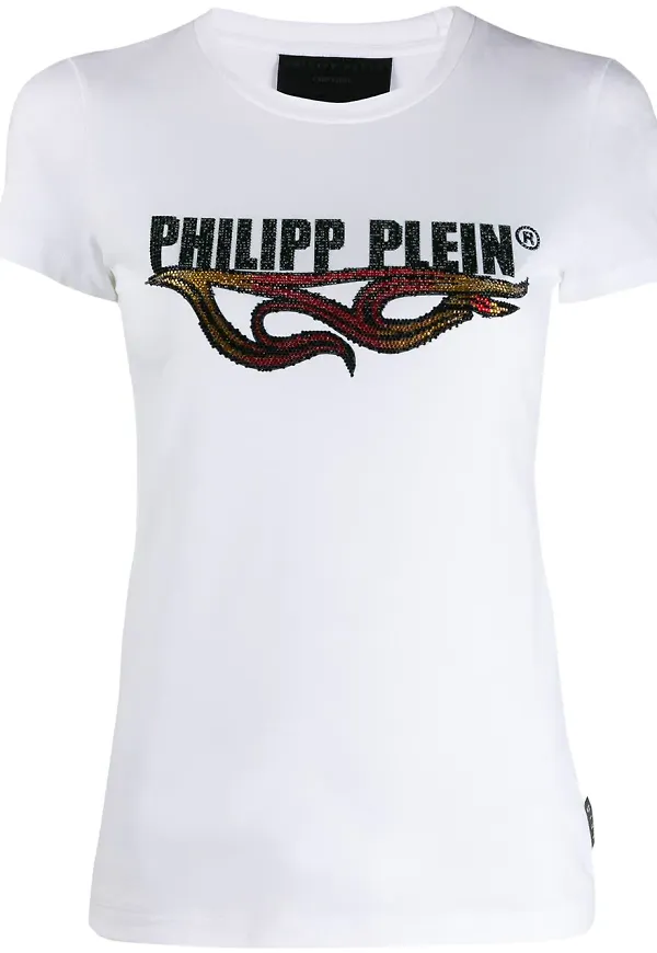 Philipp Plein SS Destroyed t-shirt - Vit