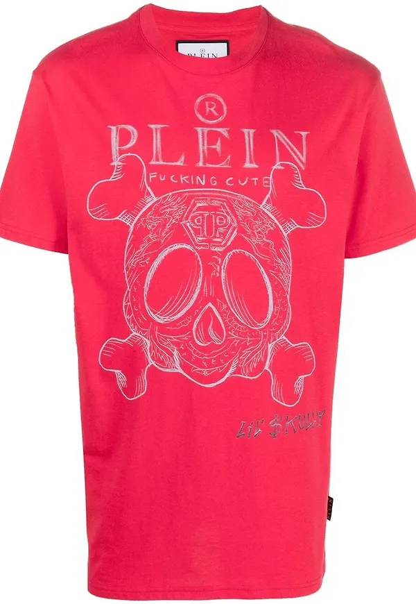 Philipp Plein SS Monsters t-shirt - Röd