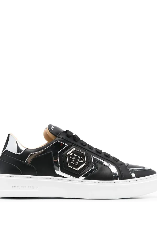 Philipp Plein Star låga sneakers - Svart