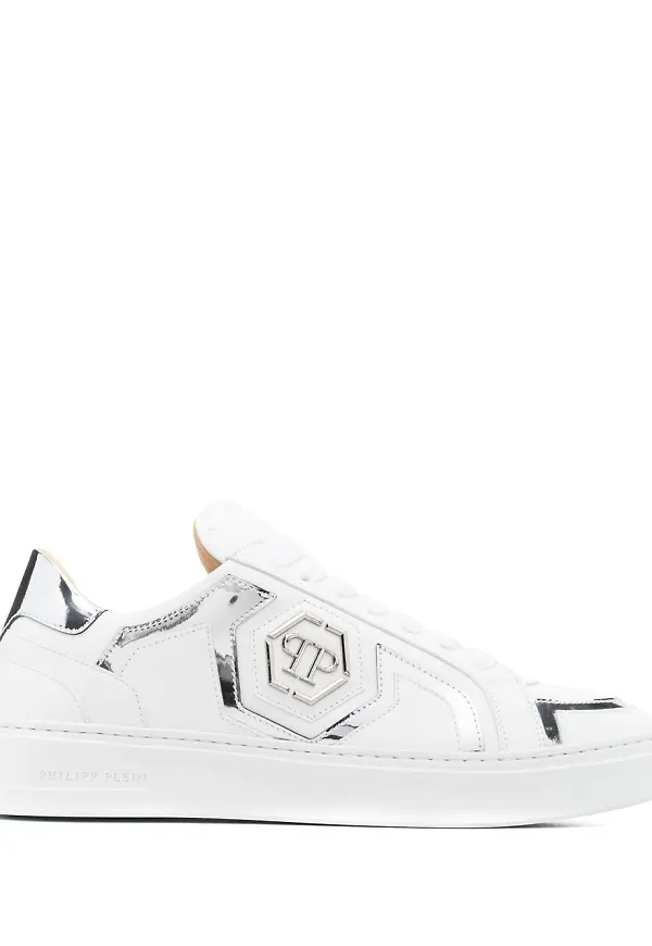 Philipp Plein Star låga sneakers - Vit