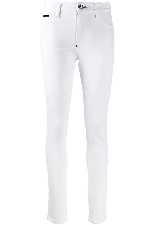 Philipp Plein Statement skinny-jeans - Vit