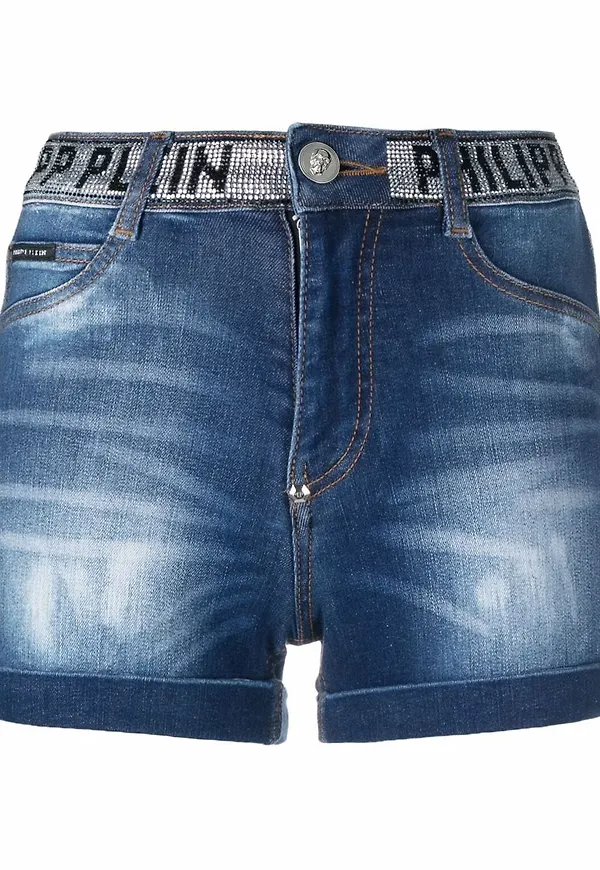 Philipp Plein Stones hotpants - Blå