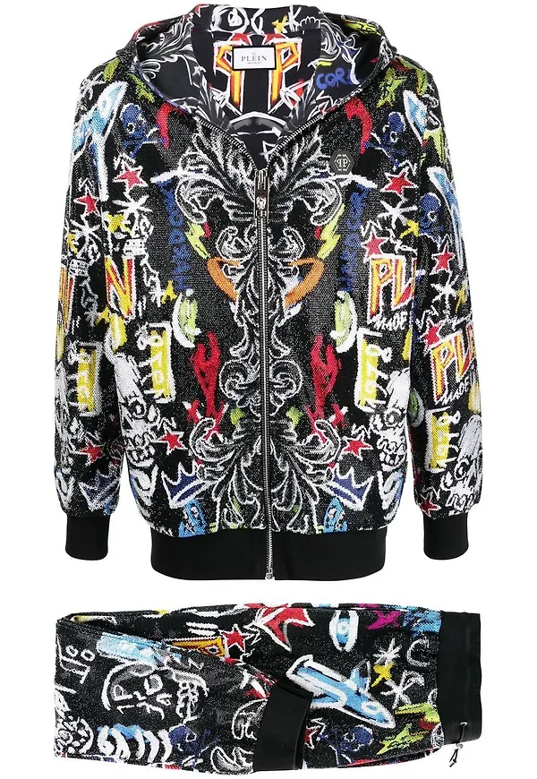 Philipp Plein Stones träningsställ - Svart