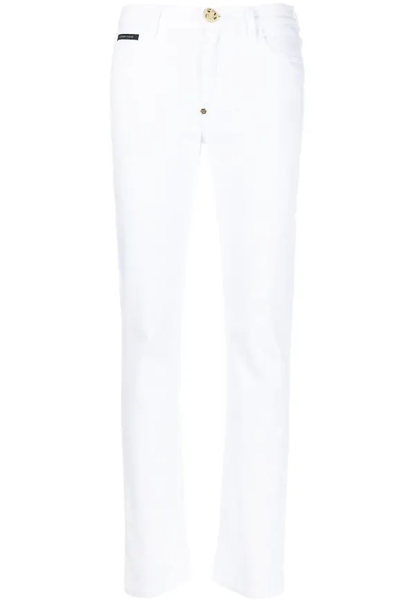 Philipp Plein straight-jeans - Vit
