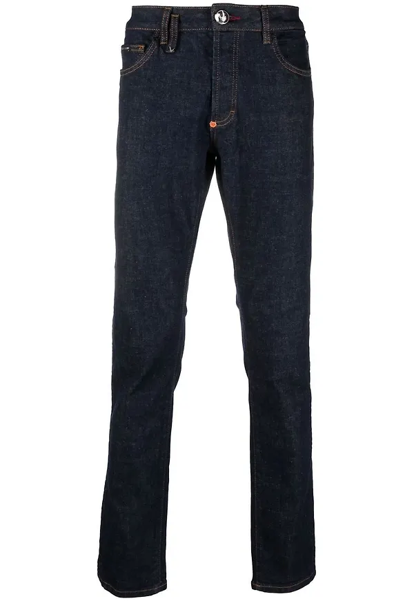 Philipp Plein Super-Straight jeans - Blå