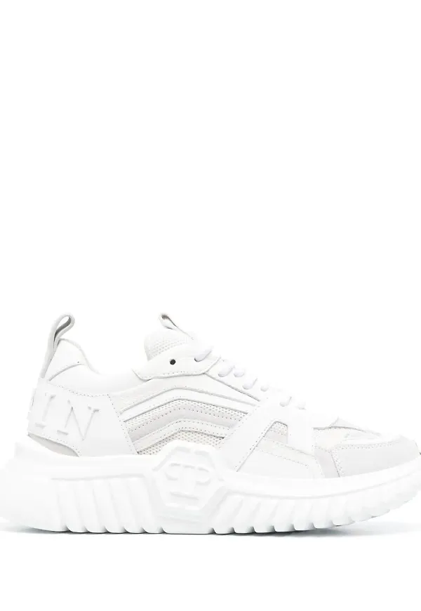 Philipp Plein Supersonic löparsneakers - Vit