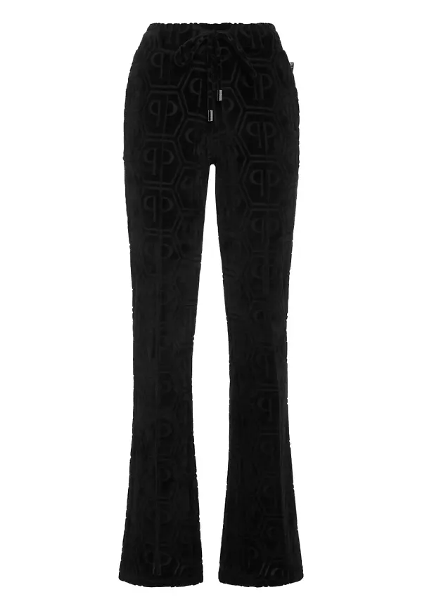 Philipp Plein sweatpants med monogram - Svart