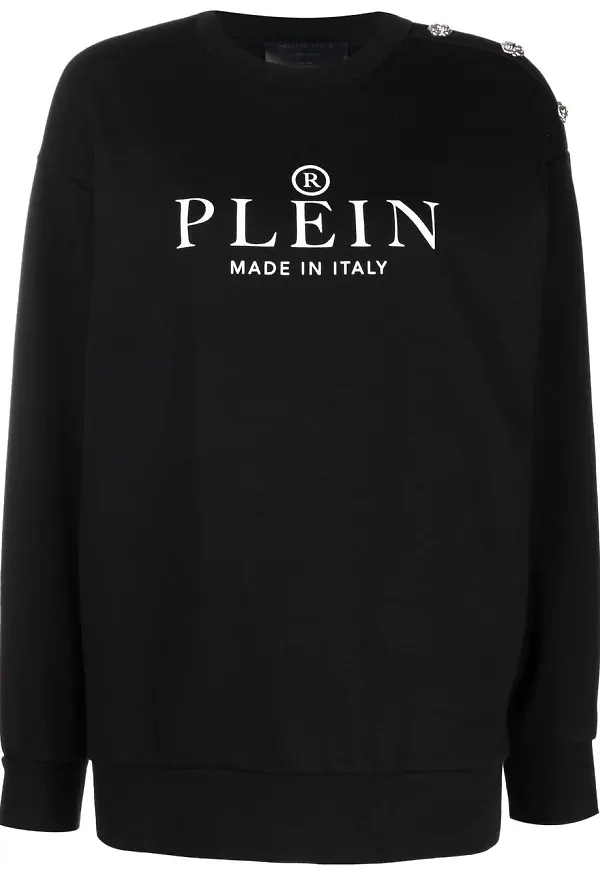 Philipp Plein sweatshirt i oversize-modell - Svart