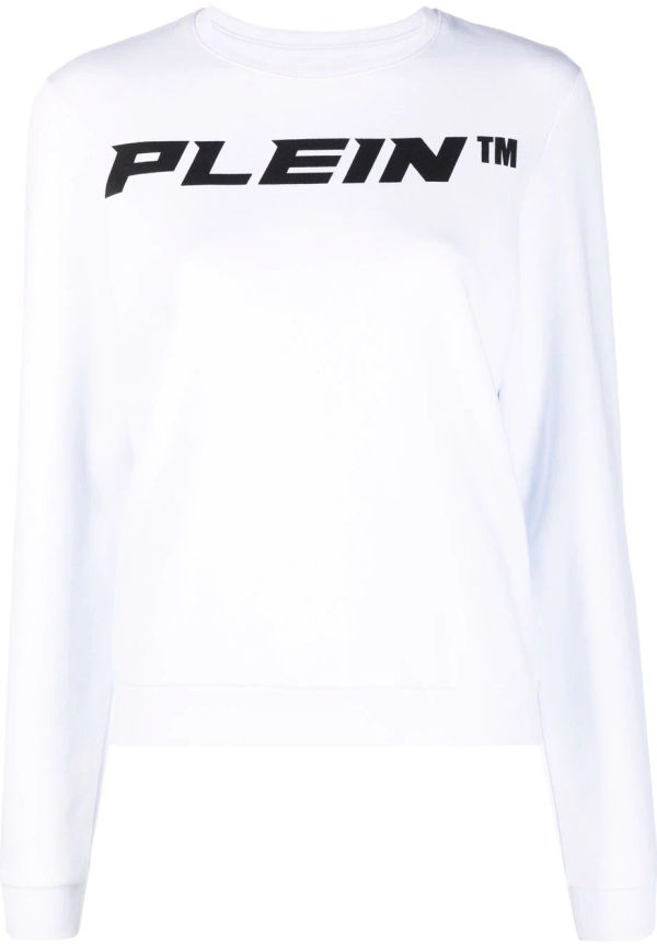 Philipp Plein sweatshirt med logotyp - Vit