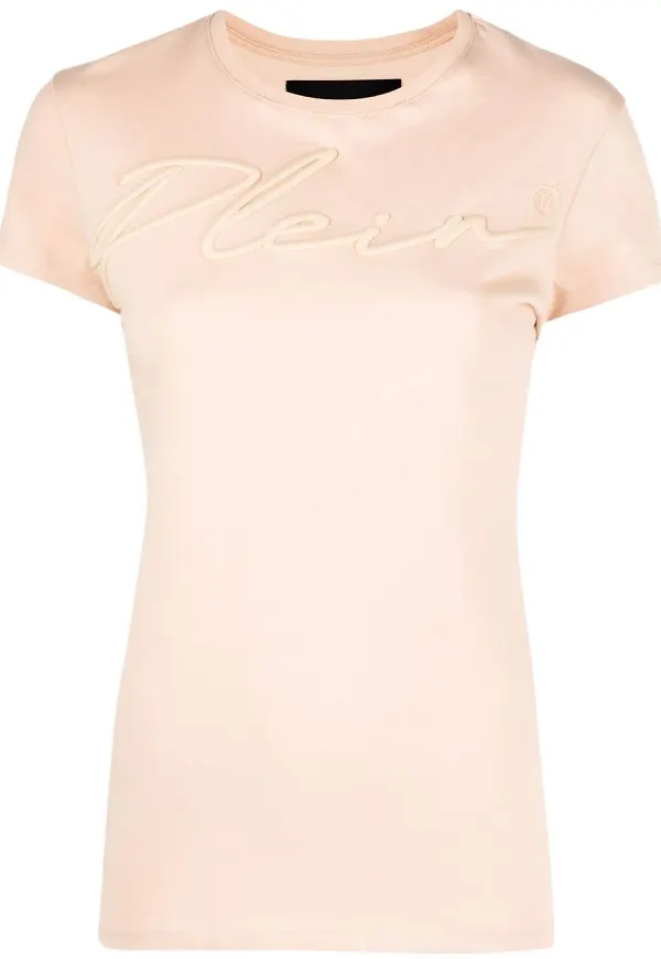 Philipp Plein t-shirt med broderad logotyp - Neutral