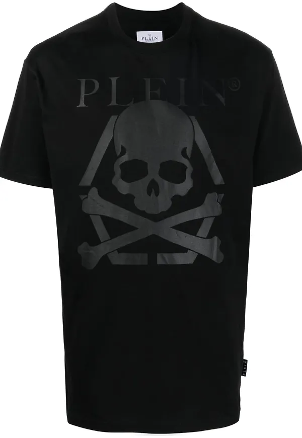 Philipp Plein t-shirt med dödskalle - Svart